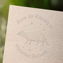 Honey Badger custom book embosser impression on paper