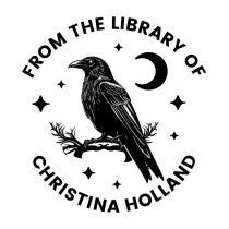 Raven Moon Custom Book Stamp