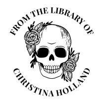 Floral Skull Custom Book Stamp