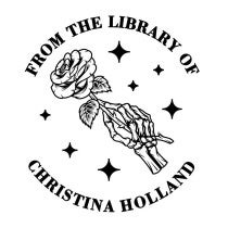 Rose Bones Custom Book Stamp