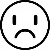Sad Face Emoji Teacher Craft Stamp