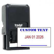 Custom 1 Line Dater Mobile Check Deposit Rubber Stamp
