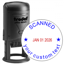 Custom Scanned Round Dater Stamp
