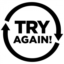 Try Again Round Teacher Grading Stamp