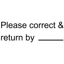 Please Correct and Return Teacher Grading Stamp