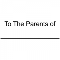 To the Parents of Teacher Grading Stamp
