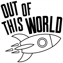 Out of This World Rocket Round Teacher Stamp
