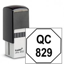 Octagon Shape QC Inspection Stamp