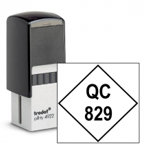 Diamond Shape QC Inspection Stamp