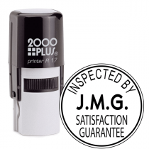 Custom Inspected by Satisfaction Guarantee Stamp