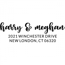 Winchester Couple Return Address Stamp