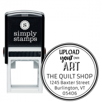 Custom Art Round Return Address Stamp