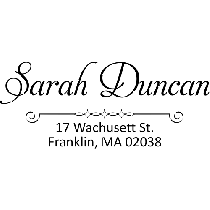 Duncan Handwritten Address Stamp