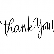 Skinny Thank You Stamp