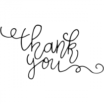 Swirly Thank You Stamp