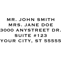 Book Style Custom 5 Line Stamp