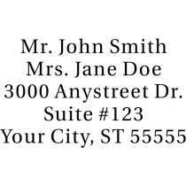 Serif Custom 5 Line Stamp