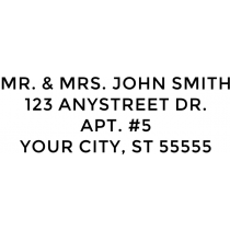 Bold Custom 4 Line Stamp