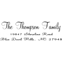 Thompson Handwritten Return Address Stamp