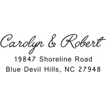Cursive Handwritten Custom Address Stamper