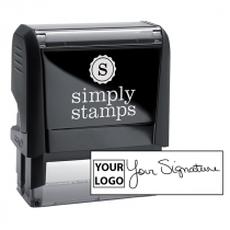 Large Signature Logo Stamp