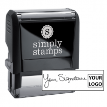 Medium Right Logo Signature Stamp
