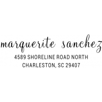 Sanchez Handwritten Address Stamp