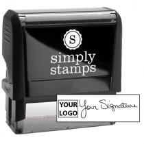 Extra Large Signature Logo Stamp