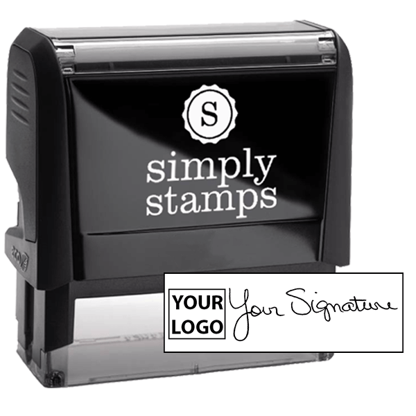 Extra Large Signature Logo Stamp