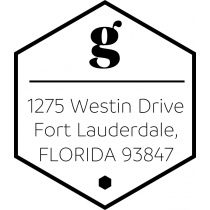 Mono Hex Address Stamp