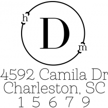 Modern Mono Address Stamp