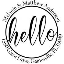 Hello Address Stamp