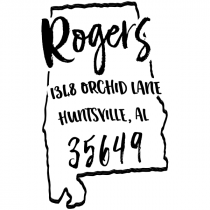 Custom Alabama Address Stamp