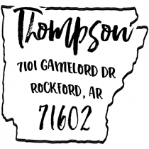 Custom Arkansas Address Stamp