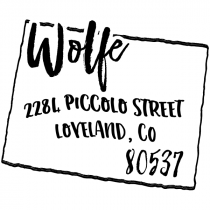 Custom Colorado Address Stamp