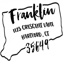 Custom Connecticut Address Stamp
