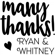 Custom Many Thanks Stamp