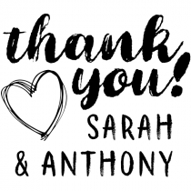 Custom Thank You Brush Stamp
