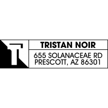 Noir Address Stamp