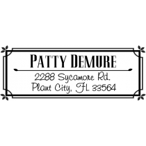 Demure Return Address Stamp