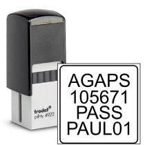 4 Line Custom Text Inspection Stamp