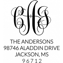 Anderson Monogram Address Stamp