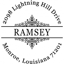 Ramsey Vintage Deco Custom Address Stamper