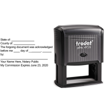 Acknowledgement in an Individual Capacity Notary Stamp  Body and Design