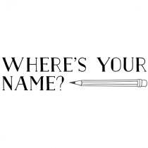 Pencil Where's Your Name Teacher Stamp