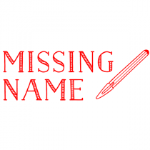 Pen Missing Name Teacher Stamp