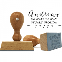 Andrews European Hand Address Stamp