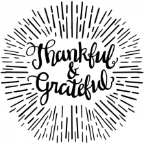 Thankful & Grateful Craft Stamp