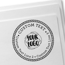 Rope Border Custom Logo Stamp Impression