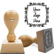Deco Border Wood Handle European Hand Stamp